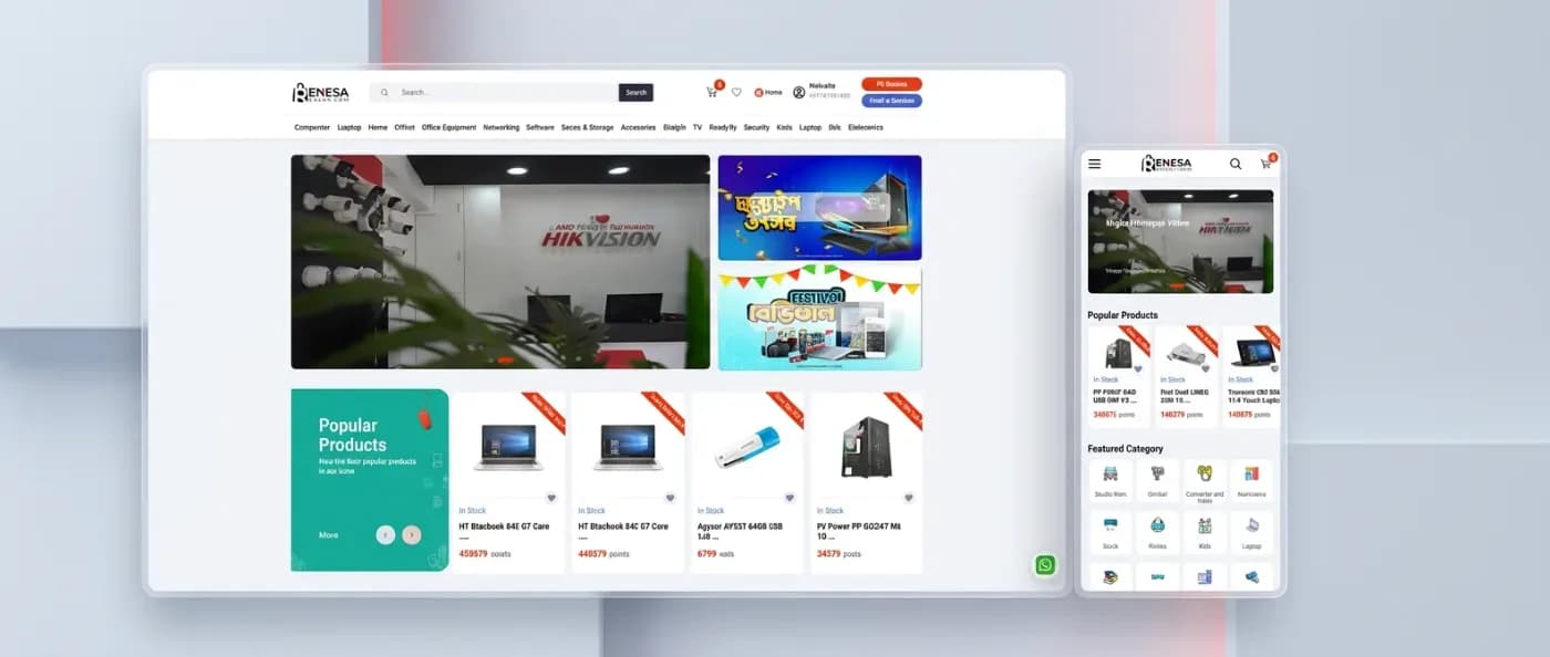 Renesa Bazar - Modern E-Commerce & Retail Platform
