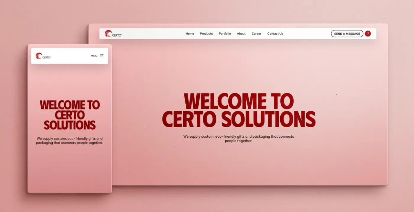 Certo Solutions – Corporate Gifting Website